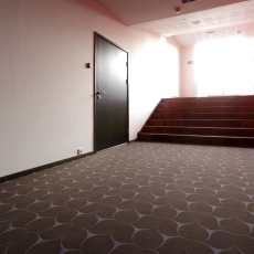 Tekero referents BDG büroo ja Nordea kontserdimaja koridorid. Brintonsi villavaip Abbeyglen ja Vorwerki rullvaip Decora. 