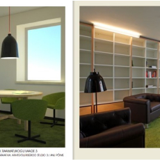 Tekero referents RMK raamatukogu ja bürood. Interface plaatvaip Urban Retreat.