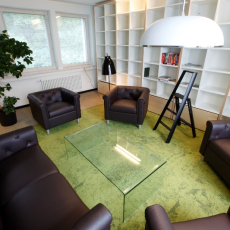 Tekero referents RMK raamatukogu ja bürood. Interface plaatvaip Urban Retreat.